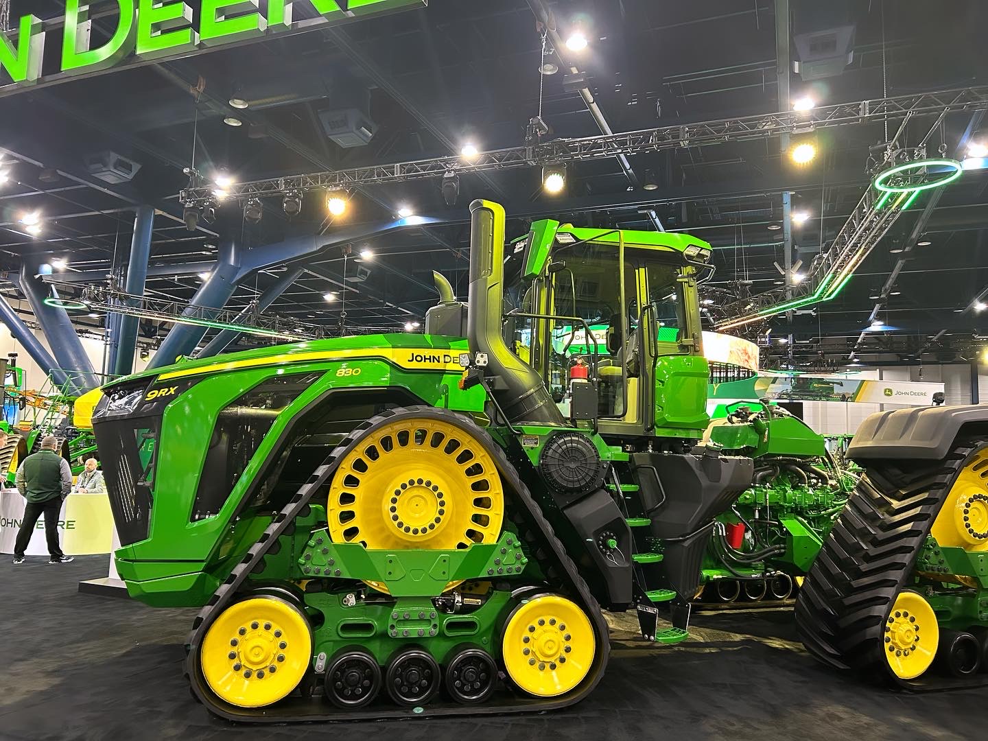 John Deere 9RX series tractor from commodity classic