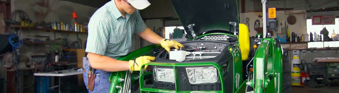 21st Century Equipment john deere tractor preparing for winter