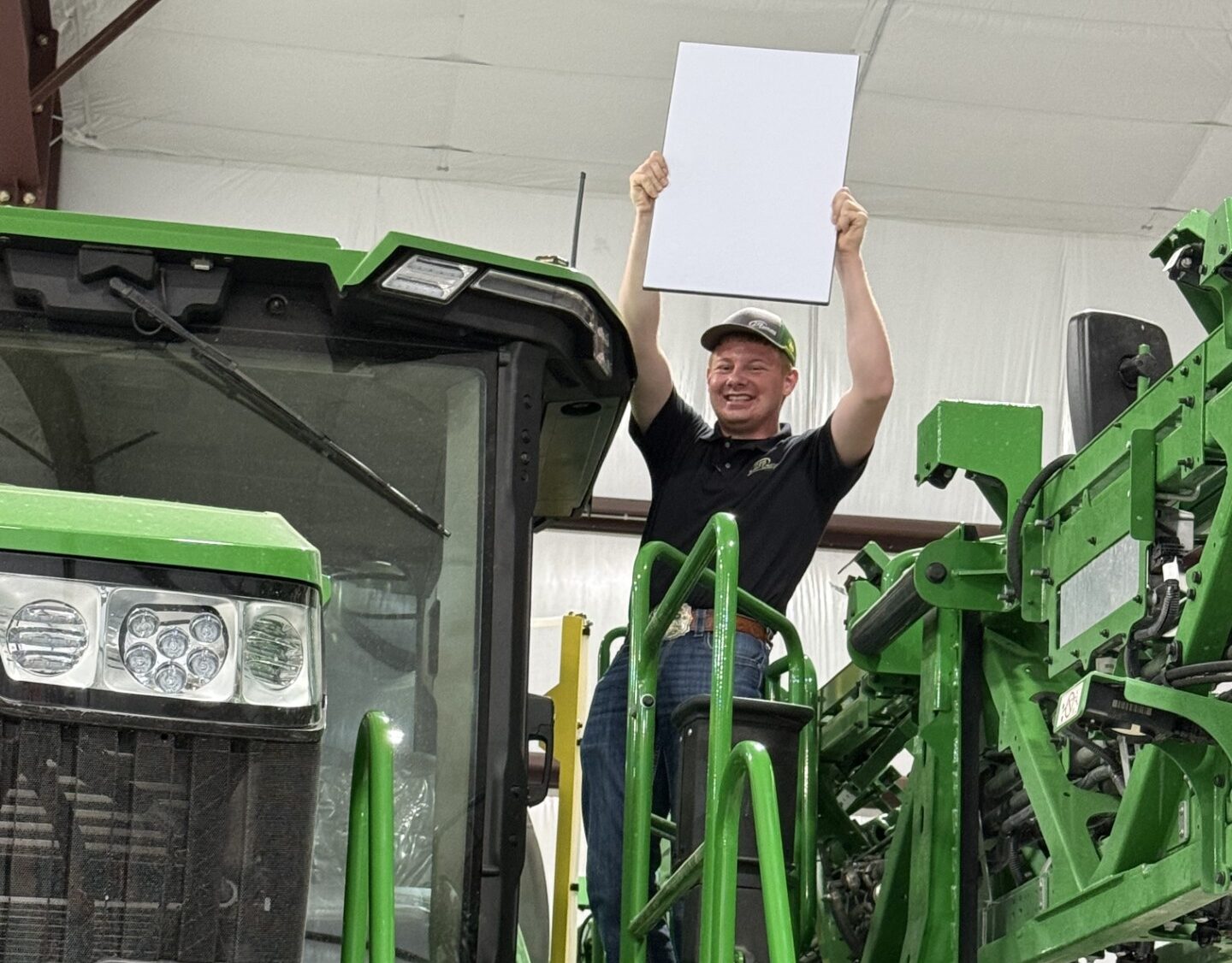 Jason Nelson, a summer intern for 21st Century Equipment.