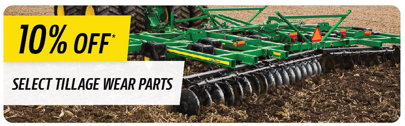 10% Off Select Tillage Wear Parts