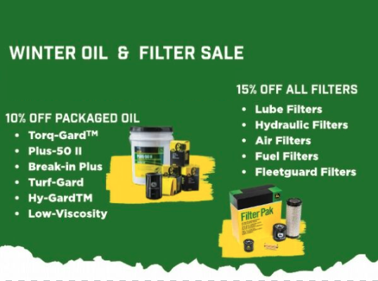 Winter Oil & Filter Sale