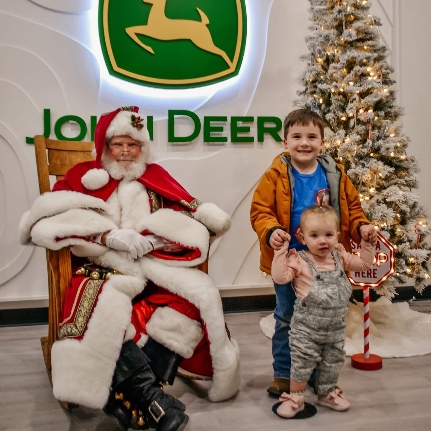 Deere Lights in The Backyard